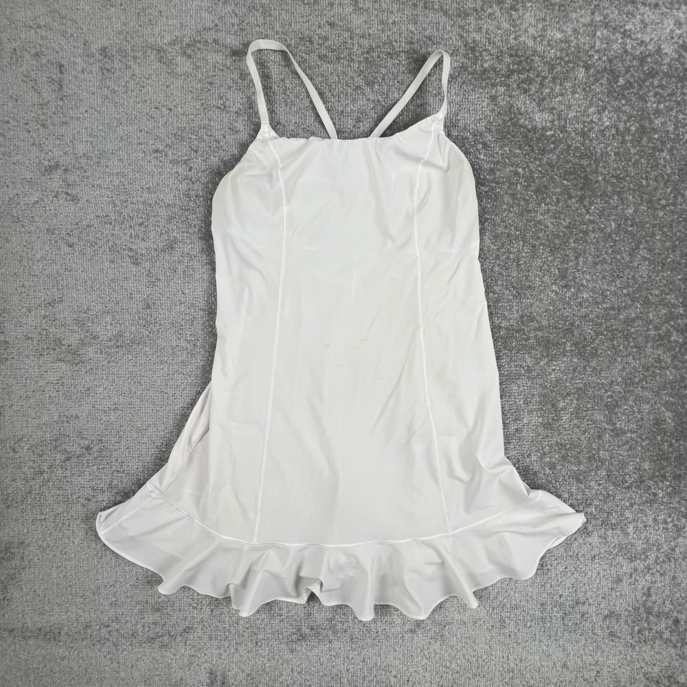 OFFLINE by Aerie White Ruffle Hem Active Dress Size Small 1060992815